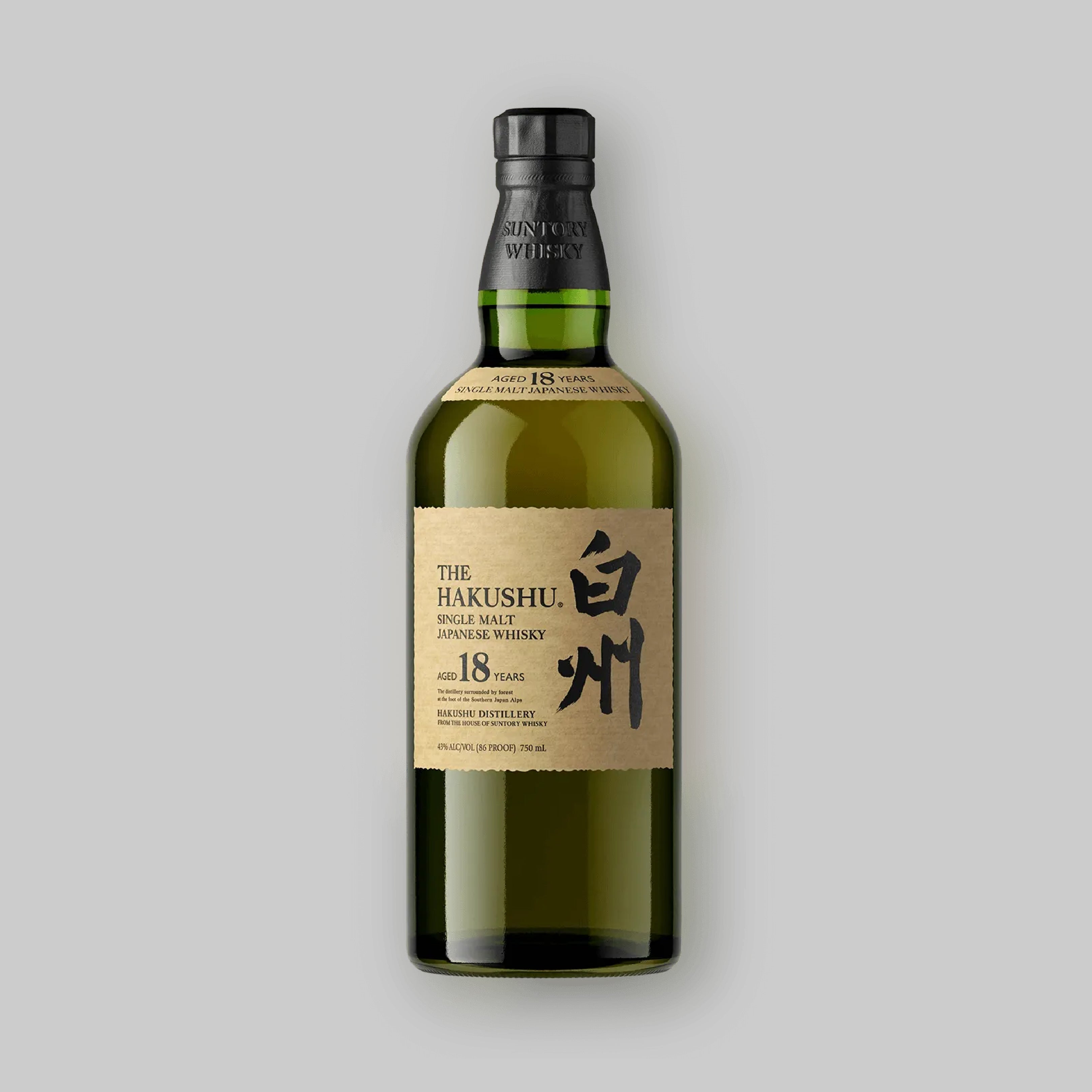 Suntory Hakushu 18 Years Single Malt Whisky 700ml 43.0% | TIME2DRINK